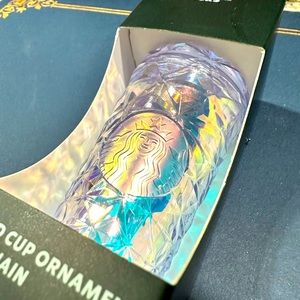 Winter 2023 Cold Cup Ornament Keychain- Iridescent